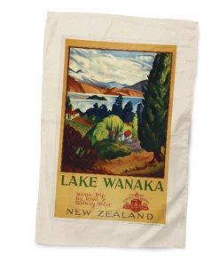 NZ Rail Printed Tea Towels - Lake Wanaka@5x-80